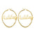 Name Circle Earrings